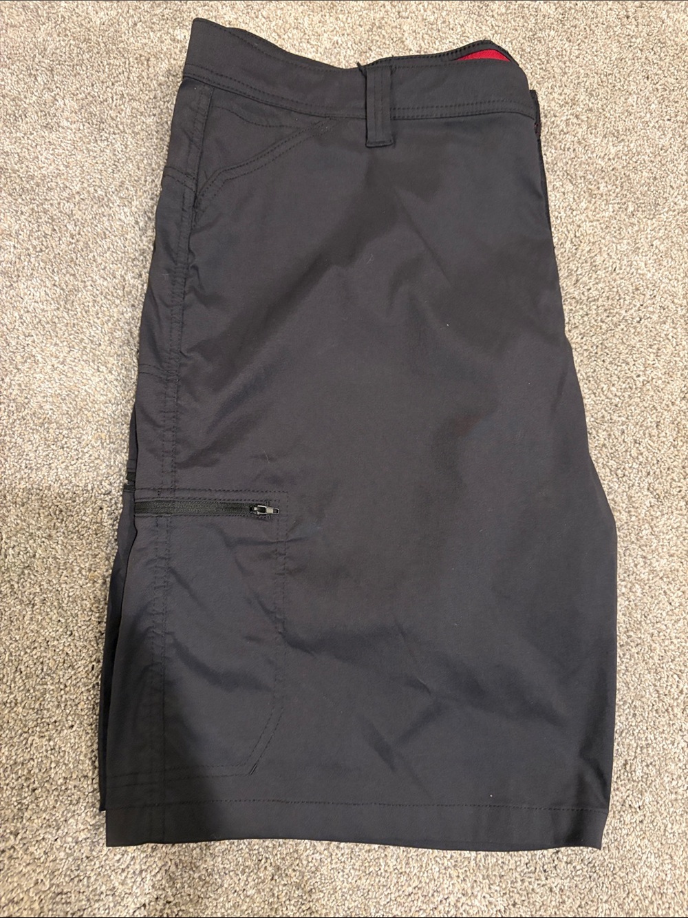 Wrangler Black Hybrid Cargo Shorts with Zip Pocket